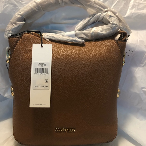 Calvin Klein Caramel Deandra Crossbody Bag - Picture 10 of 10